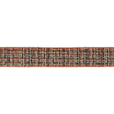 Checkered Woven Wired Ribbon (Set of 2) - N/A