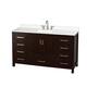 Option Espresso / White Quartz Top / Brushed Chrome