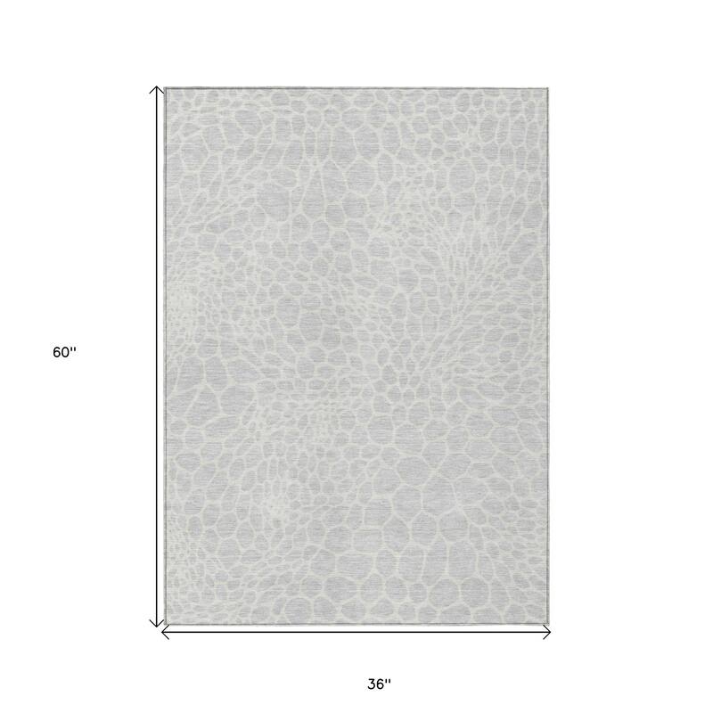HomeRoots Geometric Transitional Rectangle Outdoor Rug