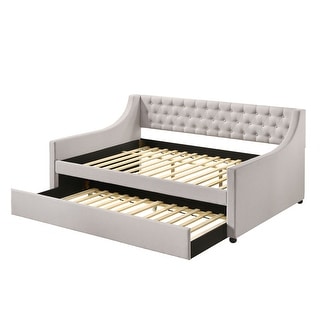 Daybed & Trundle, Pink Velvet