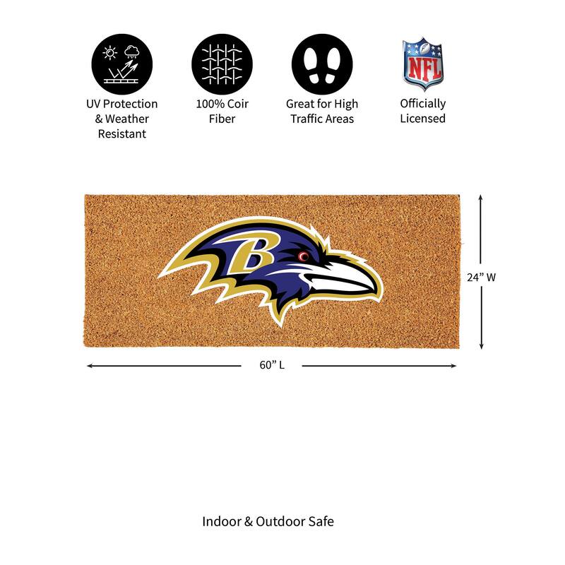Baltimore Ravens Full Color Indoor/Outdoor Coir Mat