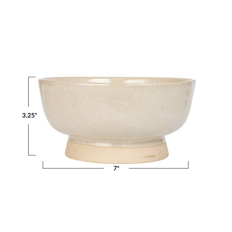 Stoneware Bowl with Speckled Glaze