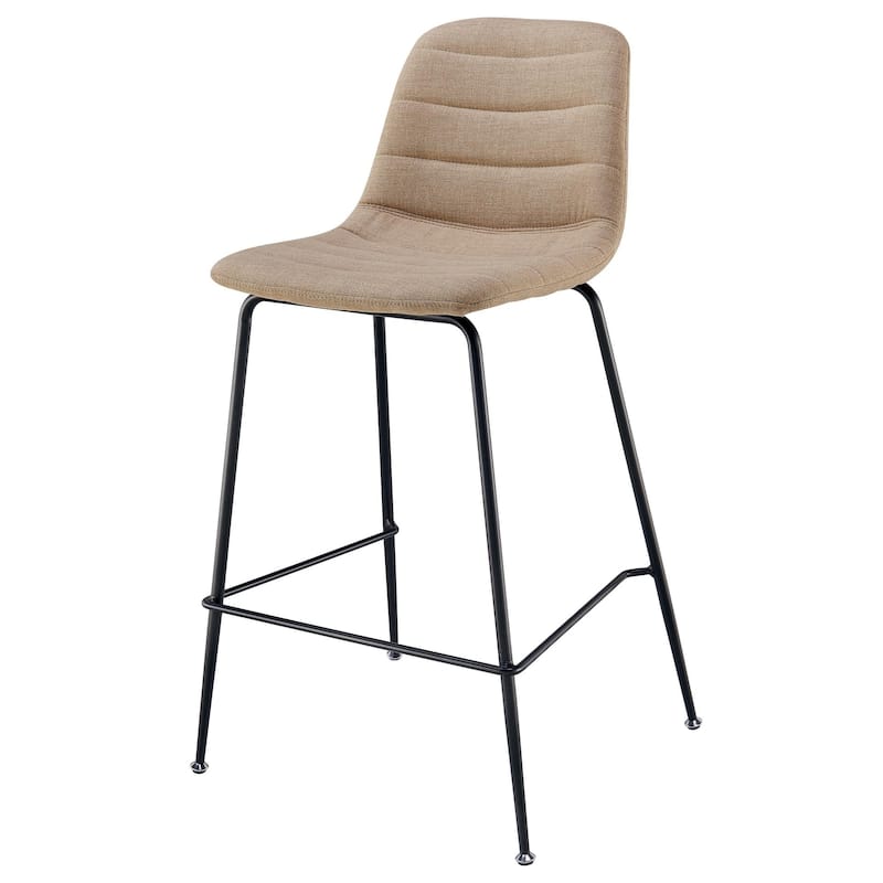 NPD Furniture Caleb Fabric Counter Stool (Set of 4) - Penta Linen