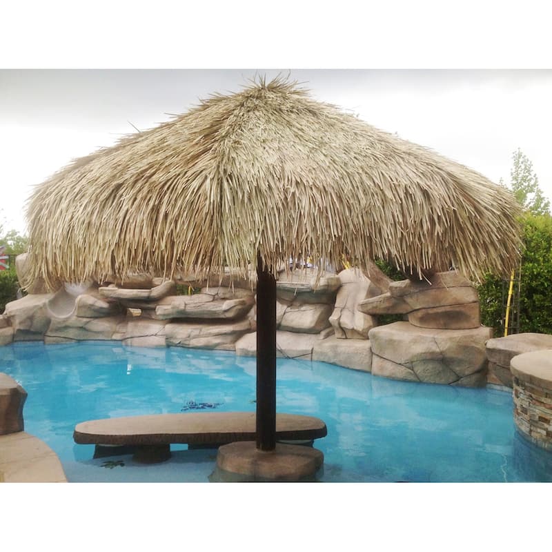 Mexican Palm Thatch Runner Roll Straw Tiki Hut Roof Grass 35" x 60' - 35 in. H x 60 ft. L