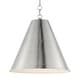 preview thumbnail 1 of 9, Maxim 15164 Veritas 18" Wide Pendant Satin Nickel
