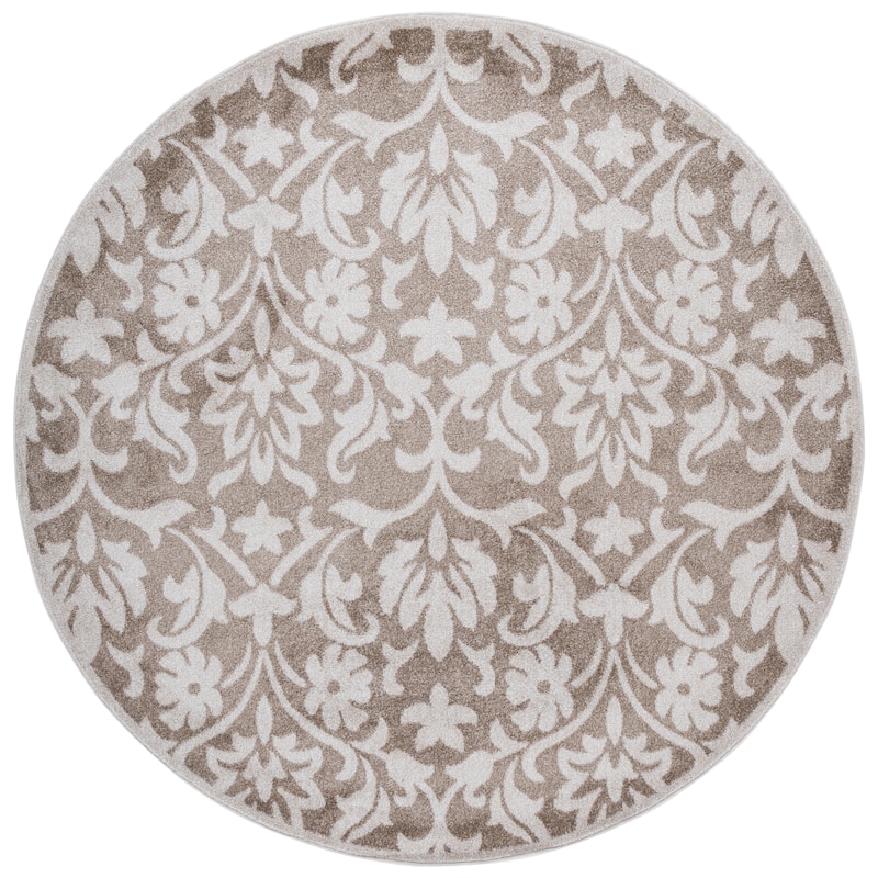 SAFAVIEH Amherst Velizara Modern Rug - 7' Round - Wheat/Beige