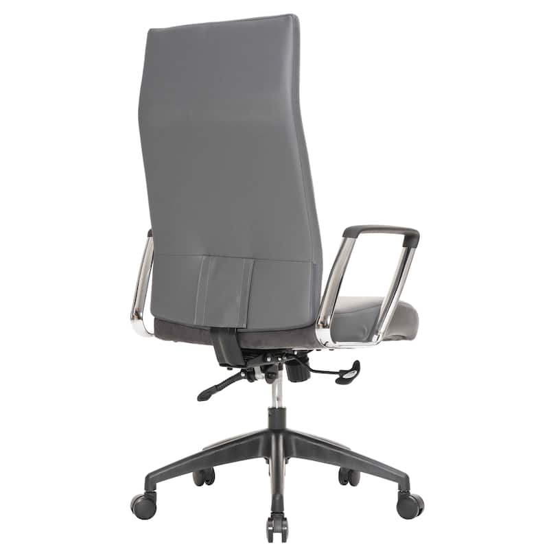 Hilton Modern High Back Ergonomic Leather Office Chair with Adjustable Height, Swivel, and Tilt for Conference or Executive Desk