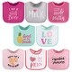 preview thumbnail 1 of 4, The Peanutshell 8 Pk Terry Bibs - Girl Foods