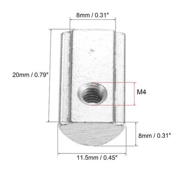 Item Slot Nut Spring T Slot Nuts Roll in Spring T-nut with Ball Carbon Steel for 3030 Series ...