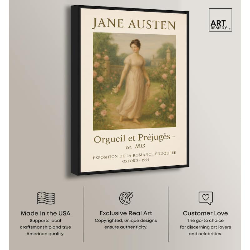 Lady in Austen's World Canvas by Art Remedy