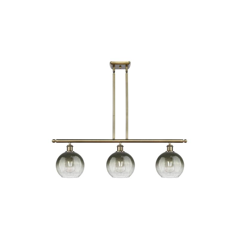 Innovations Lighting Endless Possibilities Ballston - Brookhaven Globe - 3 Light 36" Stem Hung Island Light