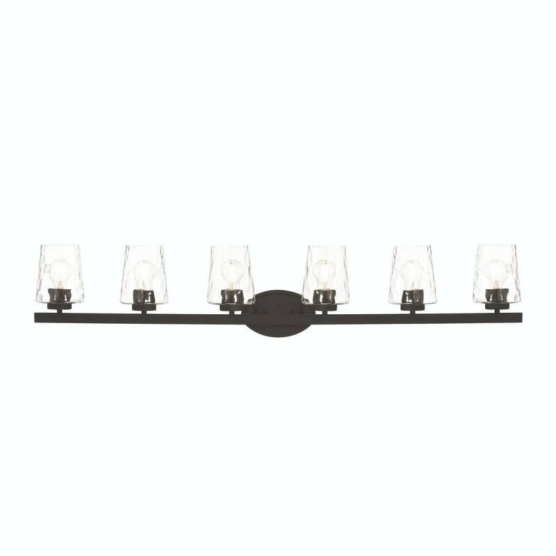 Acroma Modern Bathroom Vanity Light Art Glass Wall Sconce - 6-light