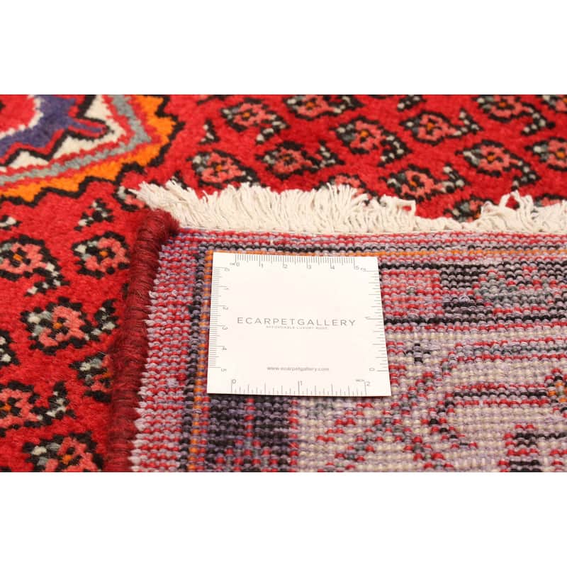 ECARPETGALLERY Hand-knotted Andelz Red Wool Rug - 4'3 x 6'7