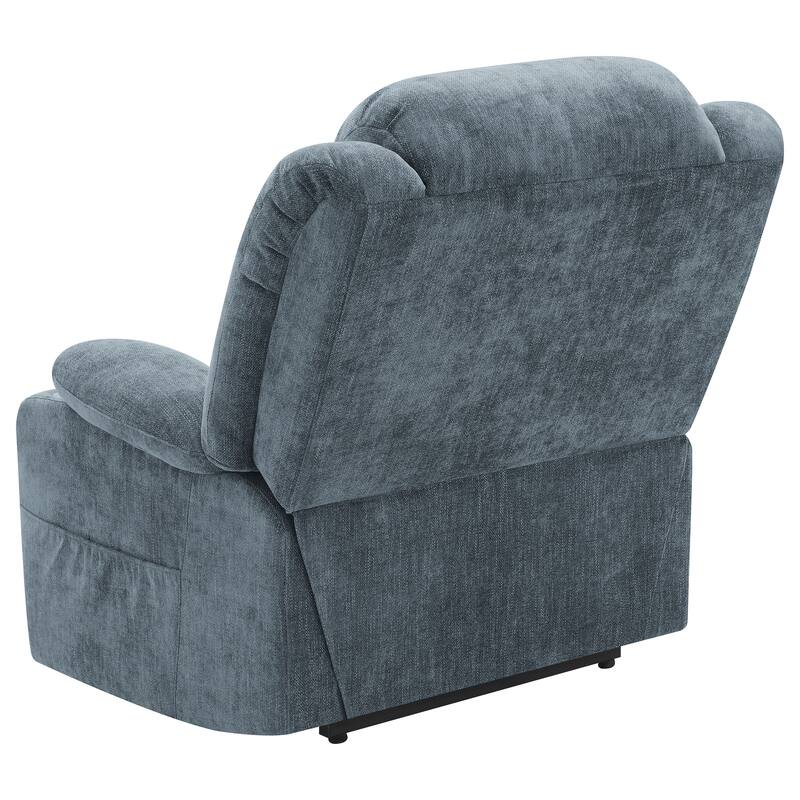 Beca Slate Blue Upholstered Power Lift Recliner