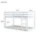 preview thumbnail 47 of 45, Twin Size Low Bunk Bed for Kids, No Box Spring Needed