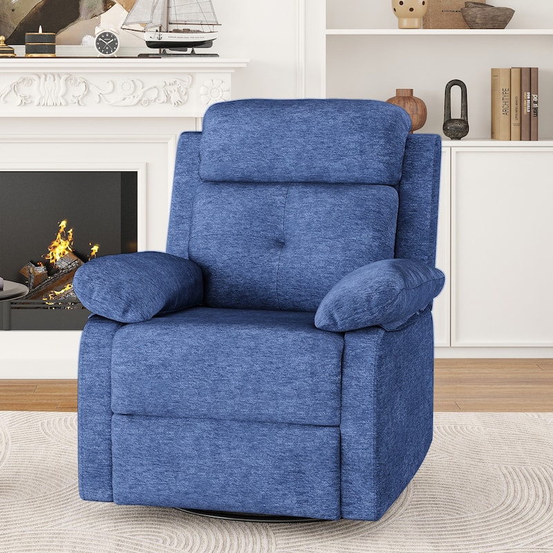 Small Rocker Swivel Recliner Chair for Adults Women for Small Spaces, Bedroom, Living Room