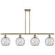 Option Antique Brass / Clear Glass with White Rope