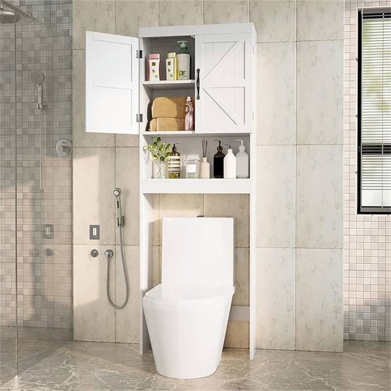 Over The Toilet Storage Cabinet - 23"D x 9"W x 67"H