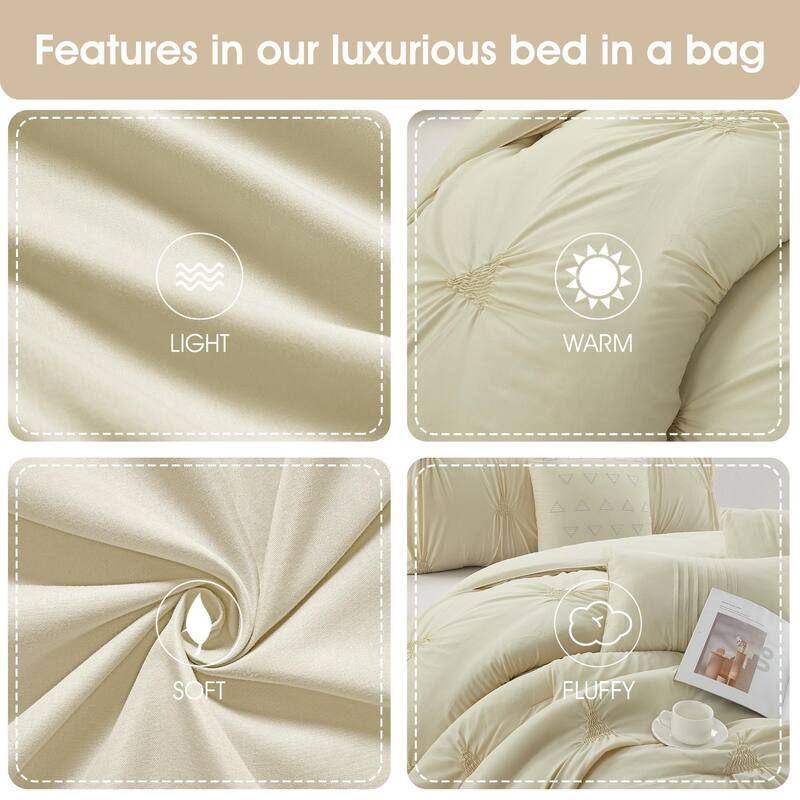 Nanshing Agathe 7 Piece Pintuck Comforter Set