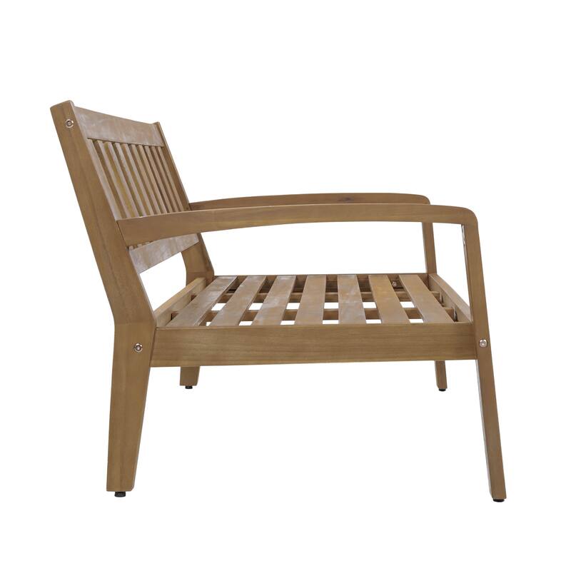 Grenada Acacia Loveseat Coffee Table Set by Christopher Knight Home