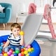 preview thumbnail 10 of 18, Costway 3-in-1 Kids Indoor Slide with Basketball Hoop & Basketball, - See Details
