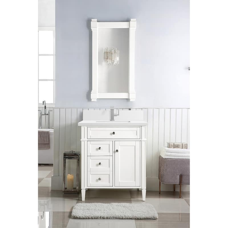 James Martin Vanities 655-V30-1WZ Brittany 30" Free Standing Single
