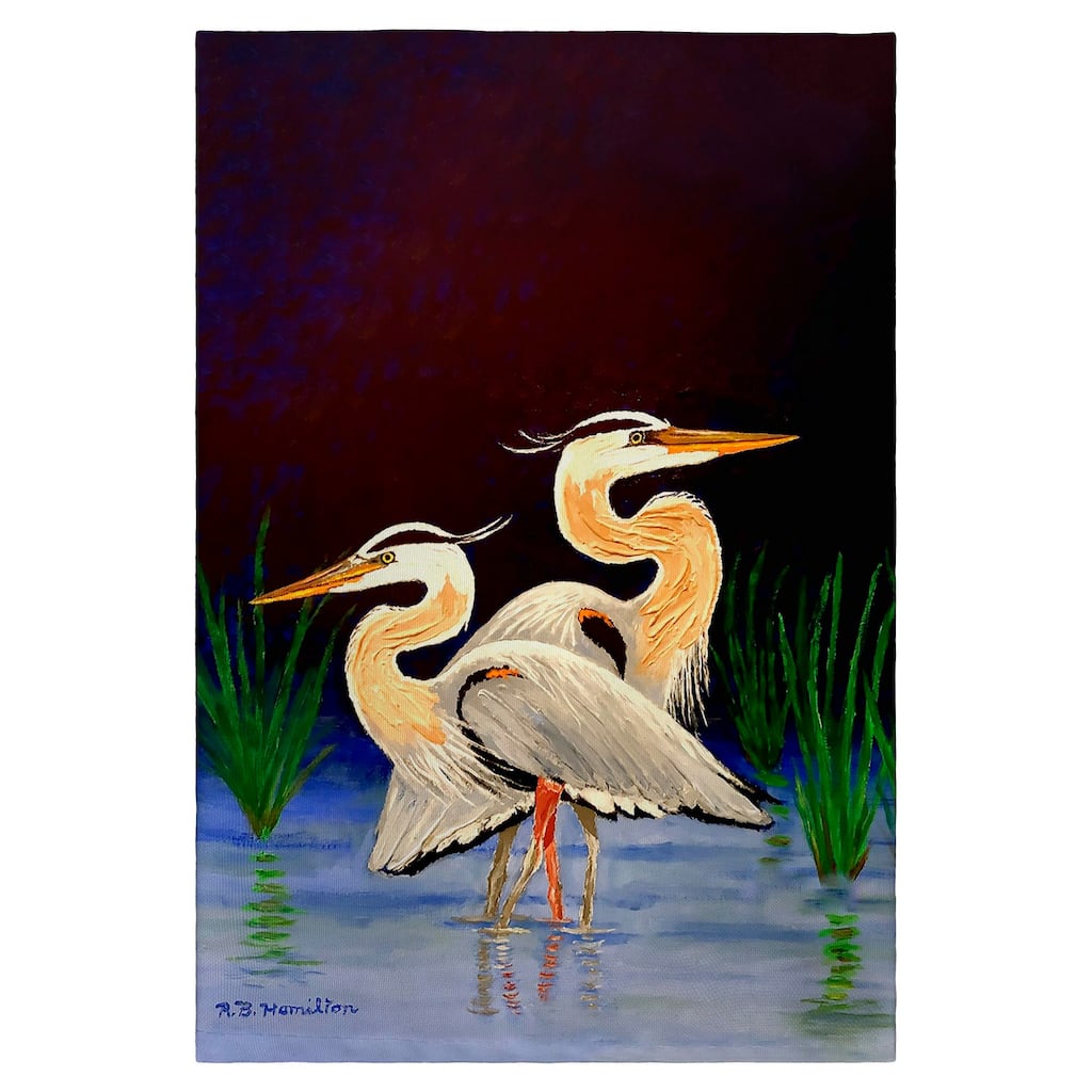 Two Blue Herons Guest Towel - 20x20