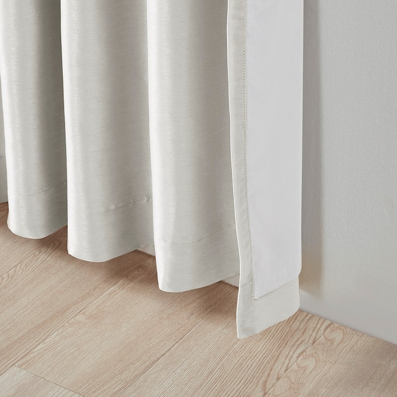 Twist Tab Total Blackout Window Curtain Panel 50x84" Blackout - White