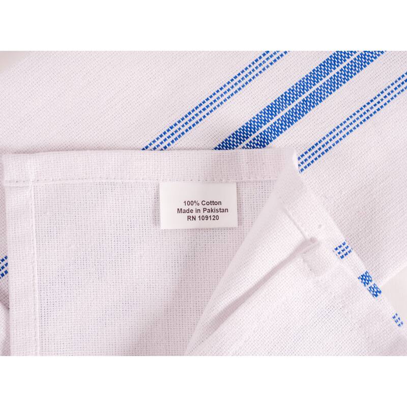 Classic Cotton Stripe Towels, Set of 12