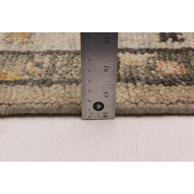 ECARPETGALLERY Hand-knotted Jules Serapi Taupe Wool Rug - 7'11 x 9'11