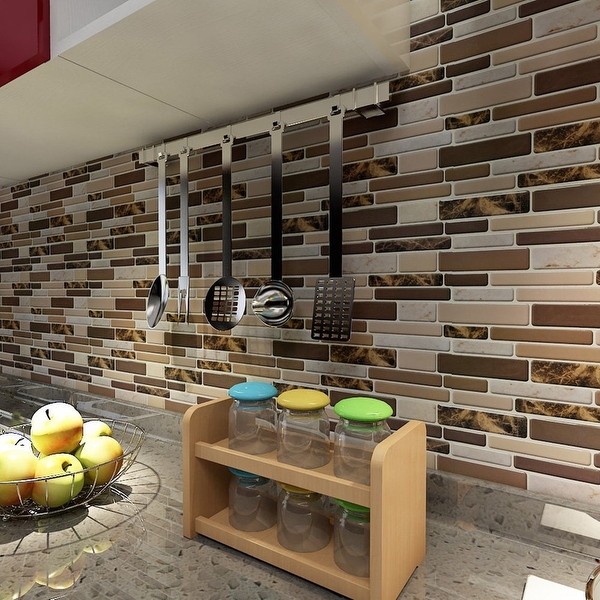 Stickable shop backsplash tiles