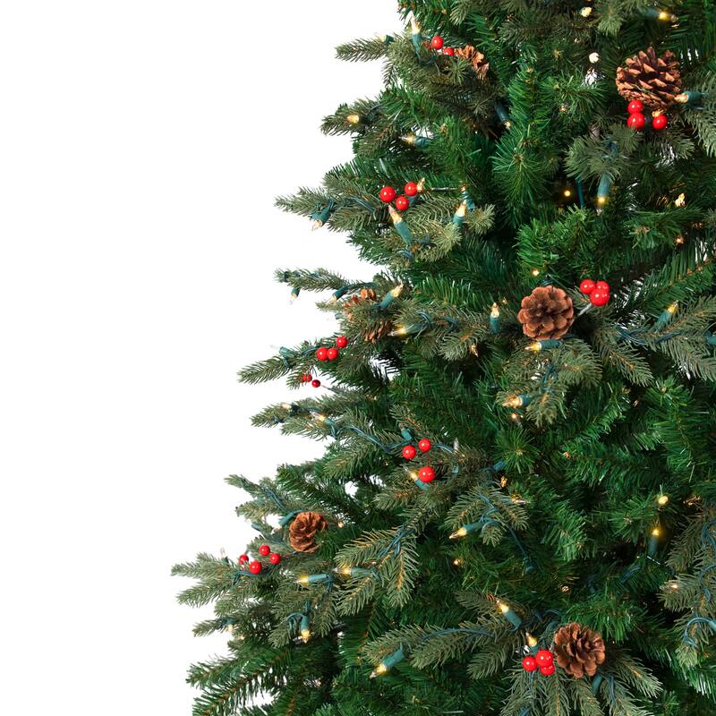 Real Touch™️Pre-Lit Mixed Noble Spruce Artificial Christmas Tree - 6.5' - Clear