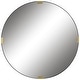 preview thumbnail 1 of 4, Uttermost Clip Modern Round Mirror - 43"W X 43"H X 2"D Black