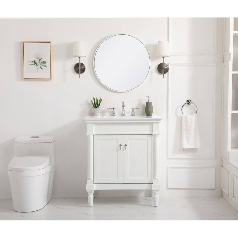 Elegant Lighting VF13030-VW Lexington 30" Free Standing Single Basin