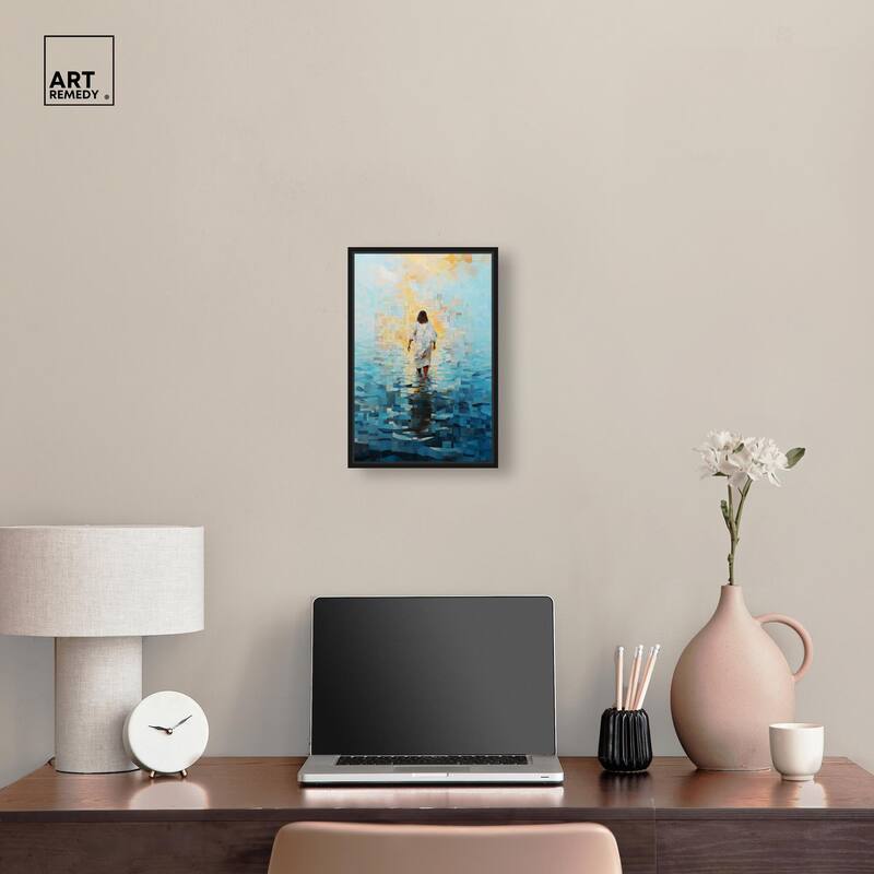 Water Walker Mosaic II Canvas by Art Remedy