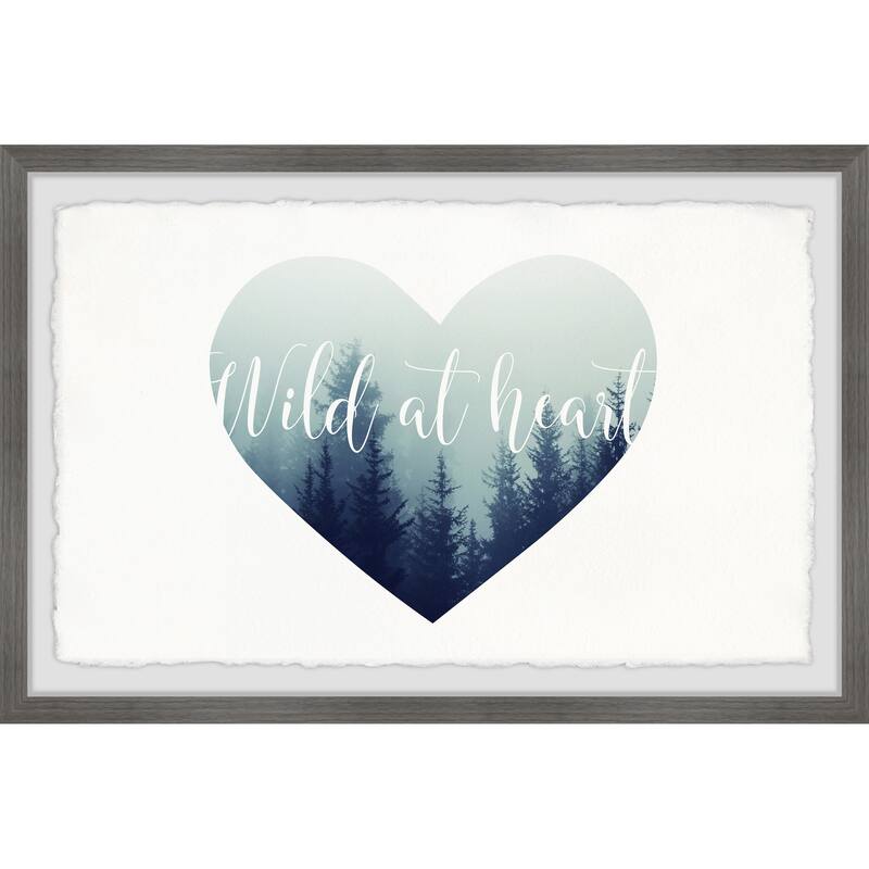 Wild at Heart Framed Wall Art, Elegant Home Touch - Sophisticated Artwork for Refined Décor