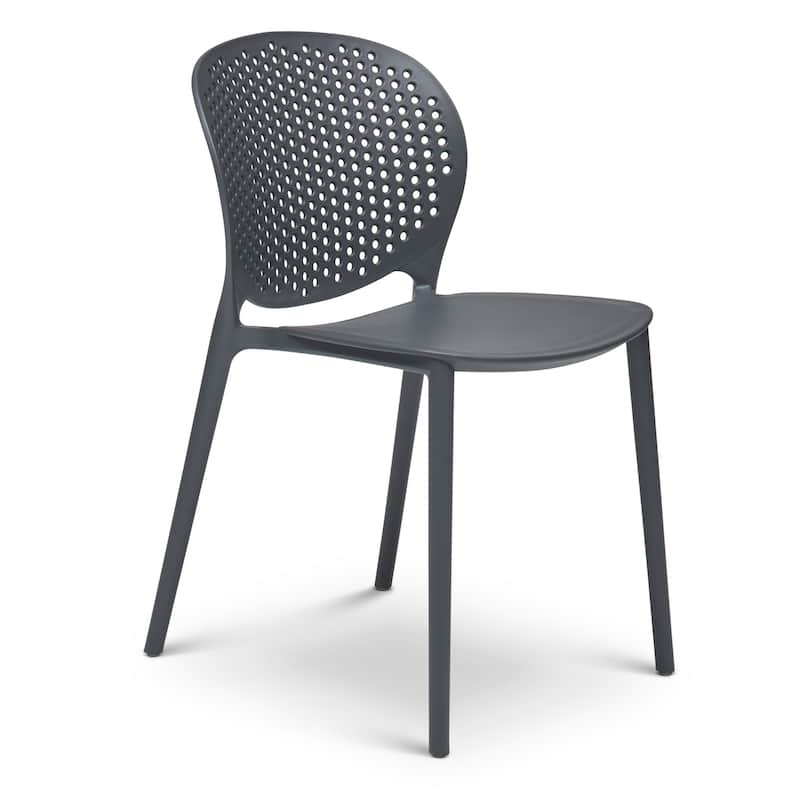 Urbia Bailey Outdoor Stacking Chair (set of 4) - Black Grey