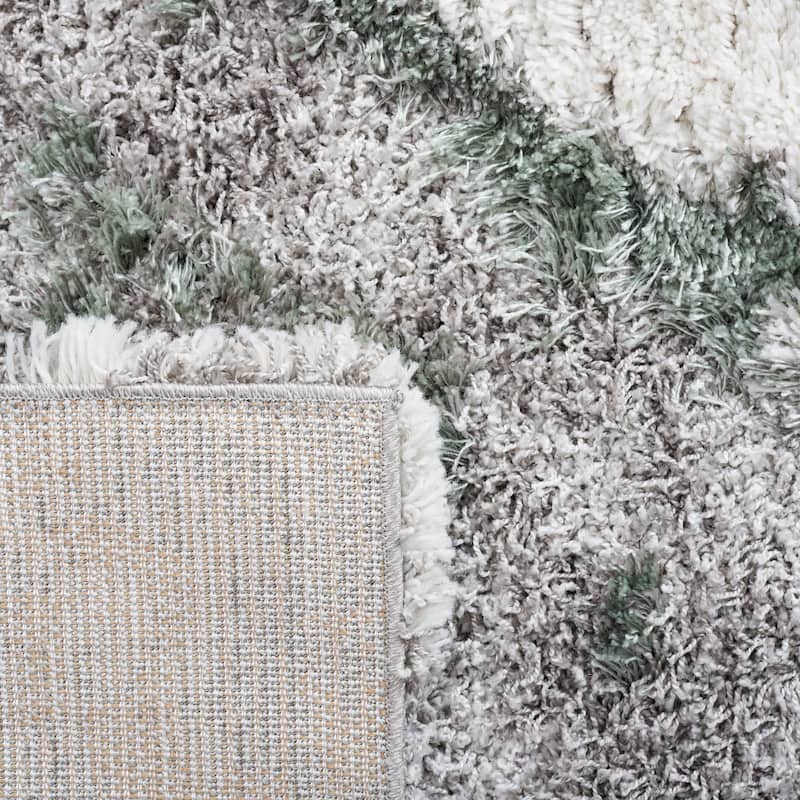 SAFAVIEH Horizon Shag Mukades Abstract 2.5-inch Thick Rug