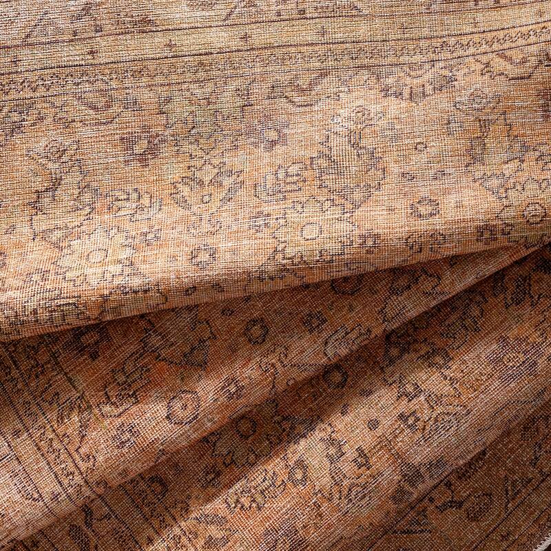 Livabliss Traditional Amelie Floral & Botanical Washable Area Rug
