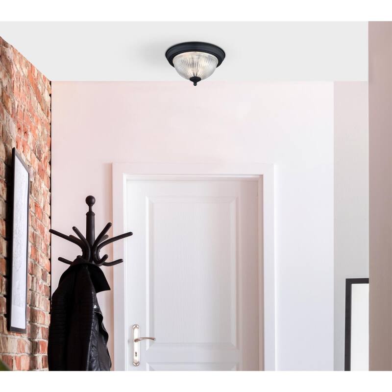 Westinghouse 6117700 11" Wide Flush Mount Bowl Ceiling Fixture