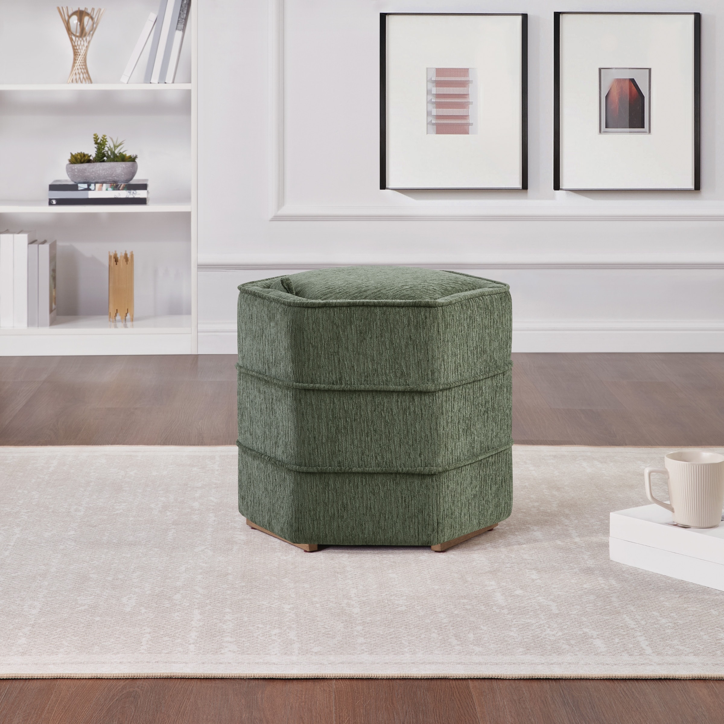 Maddox 6-sided Storage Ottoman - Overstock - 42917536