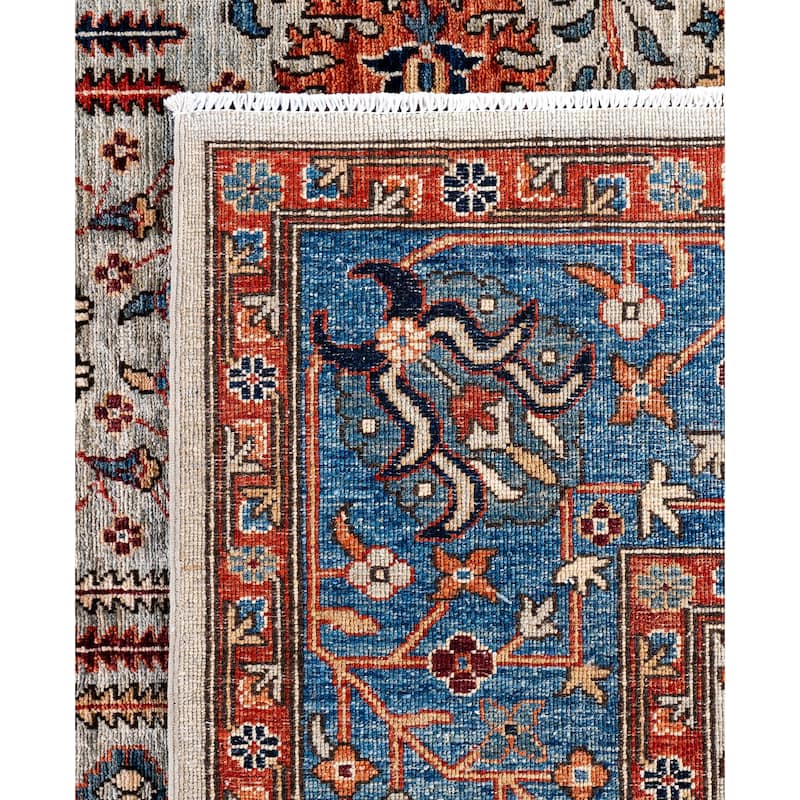 Serapi One-of-a-Kind Hand-Knotted Area Rug - Gray - 9' 2" x 11' 11"