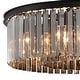 preview thumbnail 5 of 11, 6-Light 2-Tier Smoky Circle Crystal Dining Living Room Chandelier
