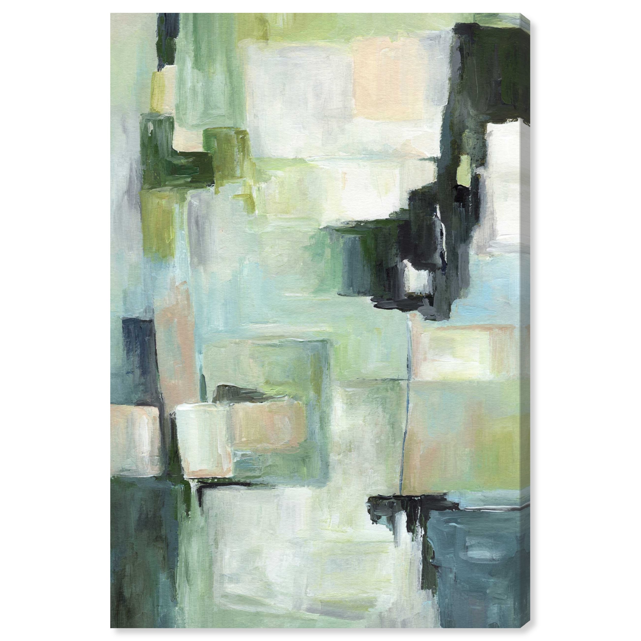 Green Passage Ira Colmeva Abstract Oversized Canvas Print by Art Remedy