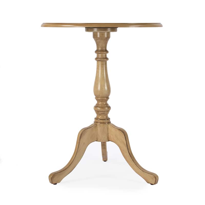 Colbert 22 in. W Round Wood Pedestal Game/Accent Table