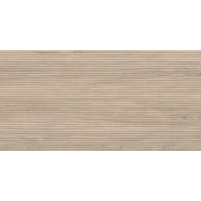 Bois 24x48 Natural Wood Porcelain Large Format Fluted Wall Tile (15.55 sq ft/case) - 2 Pack
