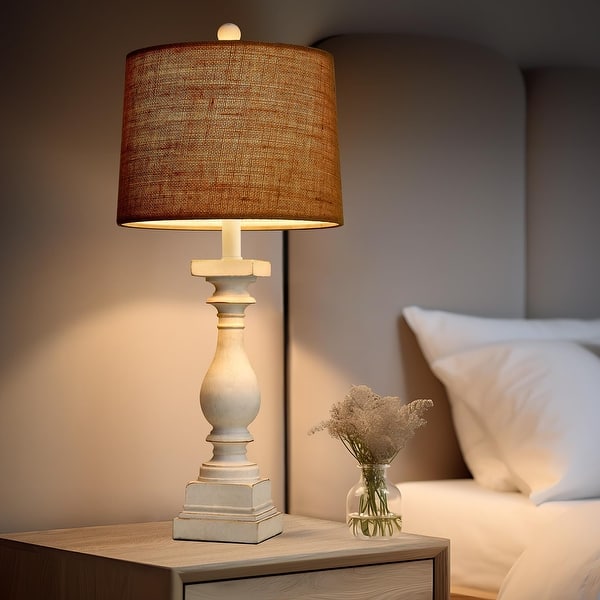 Desk Lamp Hamucd Set Of Rustic Living Room With USB Port And