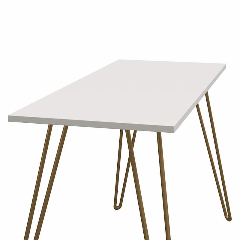 Roomfitters Owen Minimalist Writing Desk with Hairpin Legs