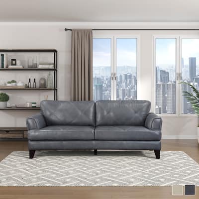 Howe Leather Living Room Sofa