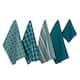 DII Assorted Kitchen Dishtowel & Dishcloths (Set of 5) - Teal